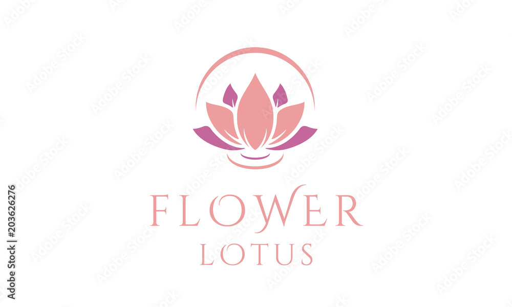 Beauty Elegant Lotus Flower Spa logo design inspiration Beauty Elegant Lotus Flower Spa logo design inspiration