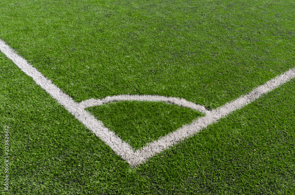 artificial soccer playground corner