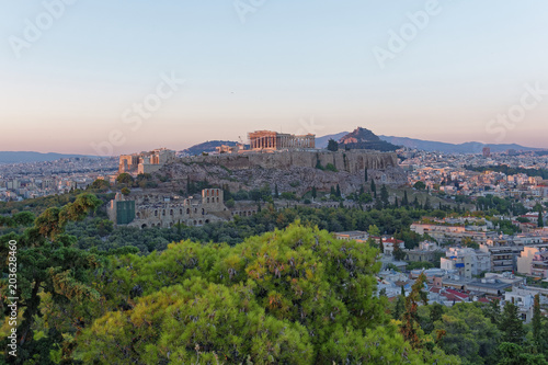 Athens Greece, Parthenon and Acropolis panoramic view © Dimitrios
