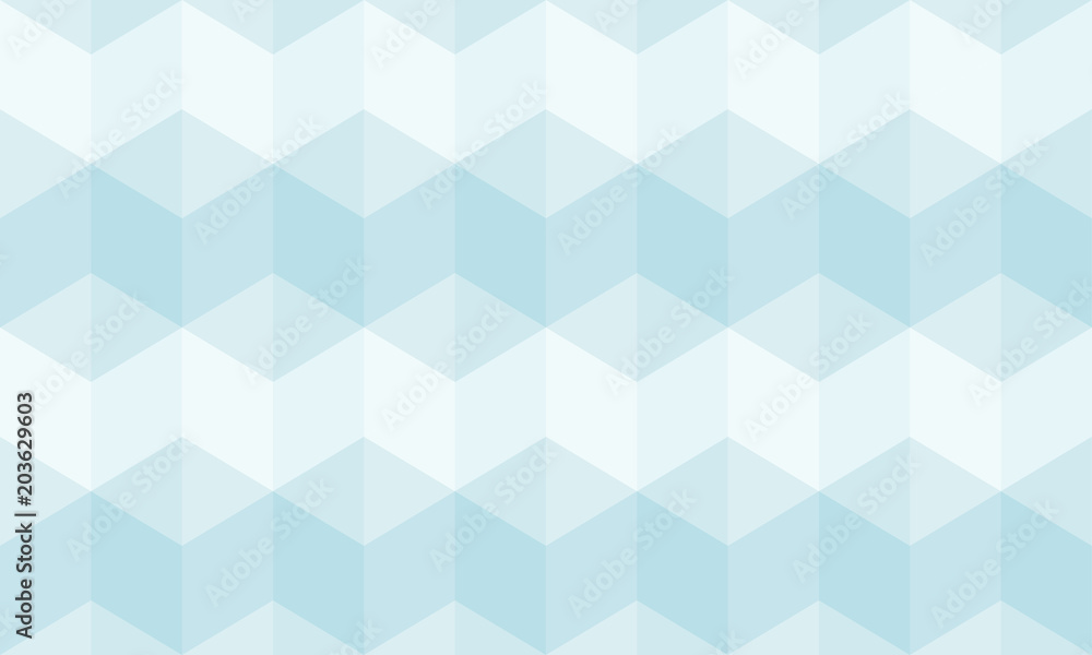 Obraz premium Abstract background geometric pattern seamless cube shape blue gray vector.