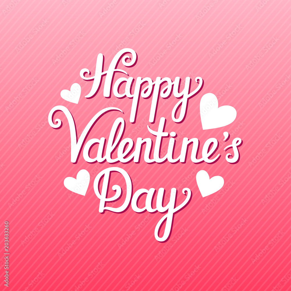Vector valentine card with beautiful hand written text Vector valentine card with beautiful hand written text