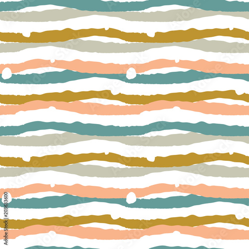 Vector abstract background. Stripped repeated texture in vintage colors. Stylish hand drawn background.