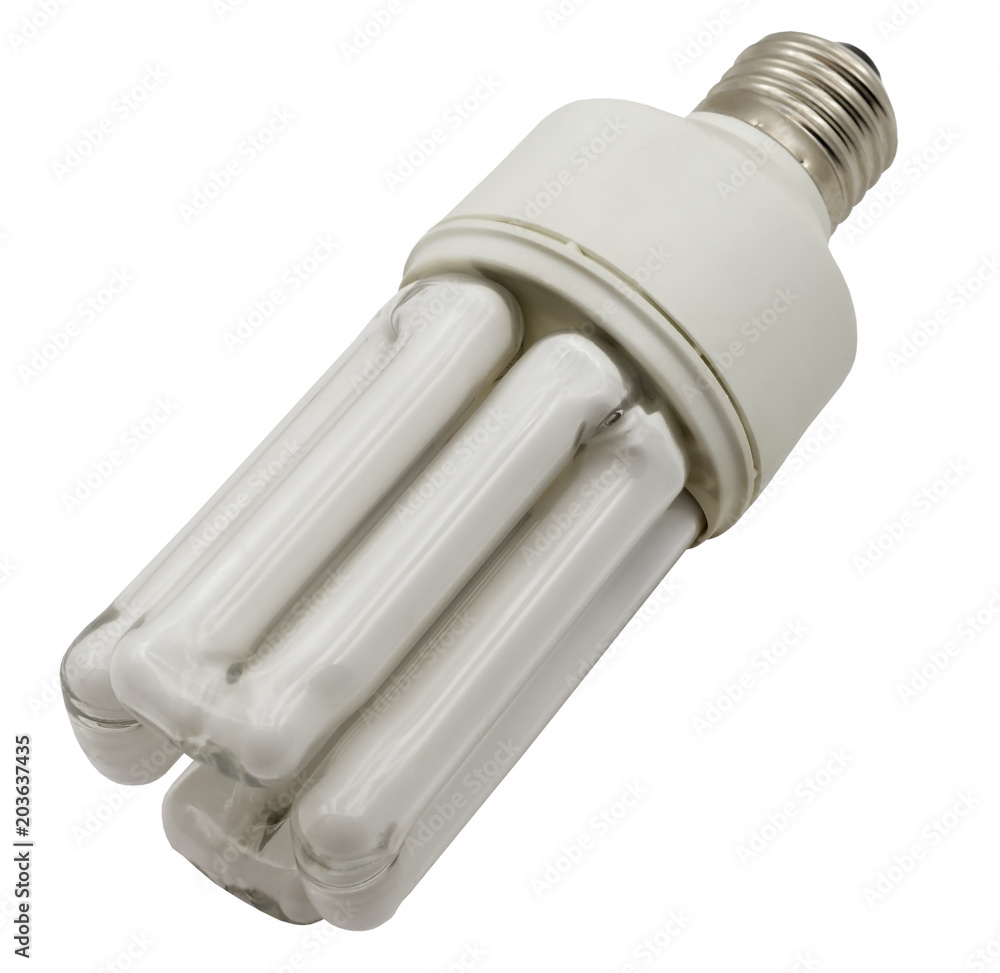 Economy lamp isolated on white Economy lamp isolated on white