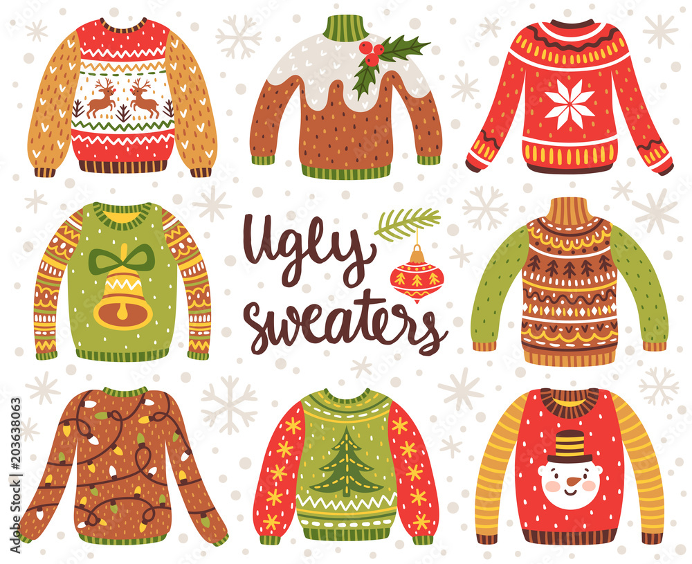types of christmas sweaters