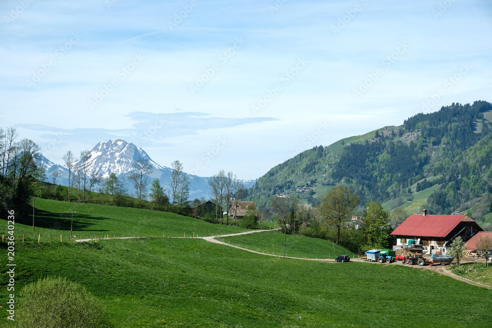 natural landscape in Switzerland