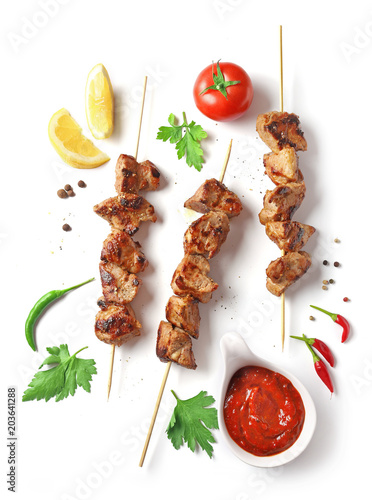 Fotografía Pork shish kebab