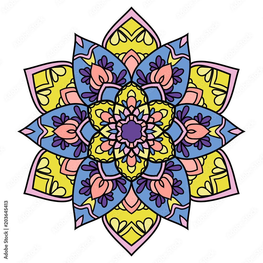 Mandala. Ethnic decorative element. Mandala. Ethnic decorative element.
