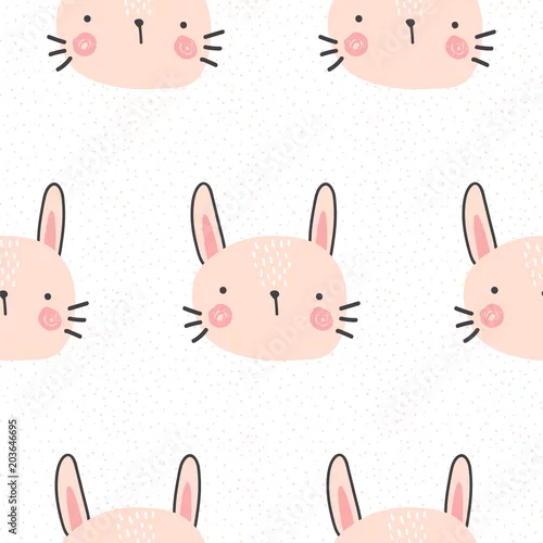 Tapety ładny wzór królika