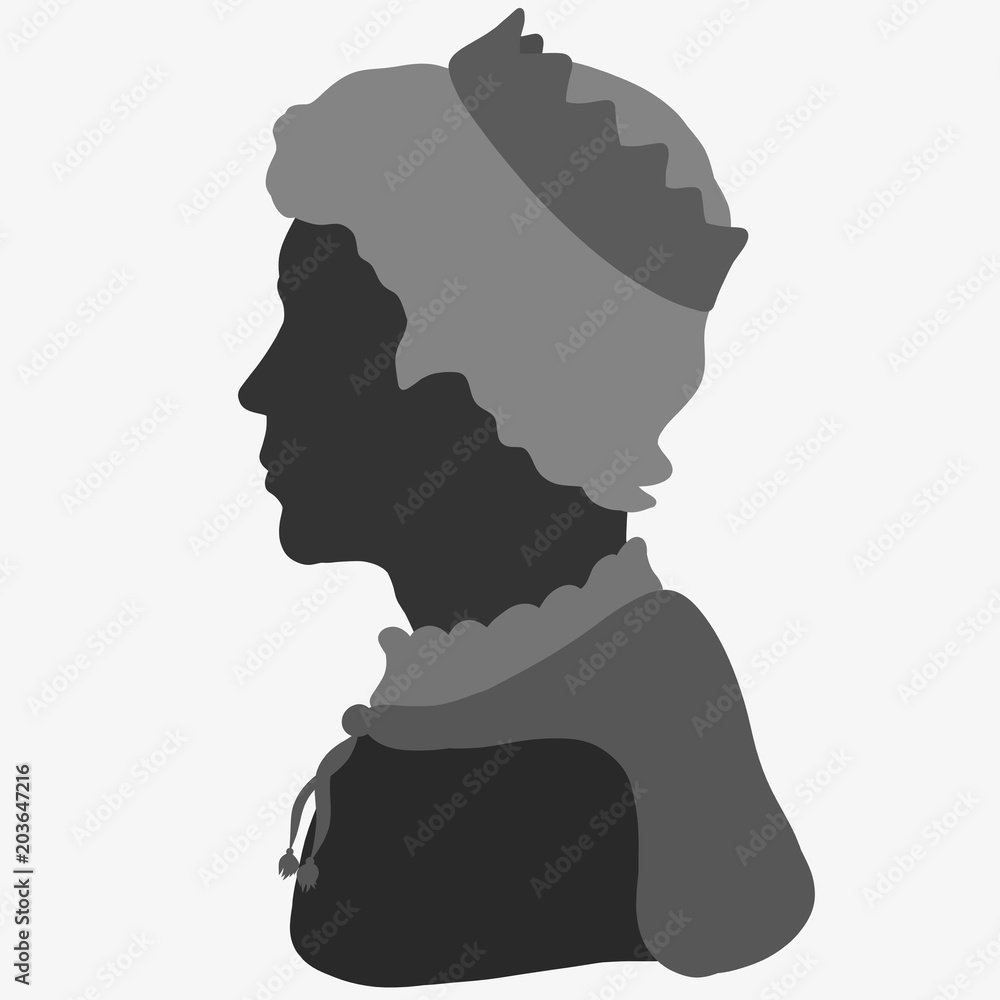 Young prince in the crown and raincoat, profile Young prince in the crown and raincoat, profile