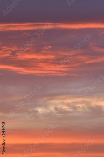 Nature background of vibrant colorful sunset clouds © shubhashish5
