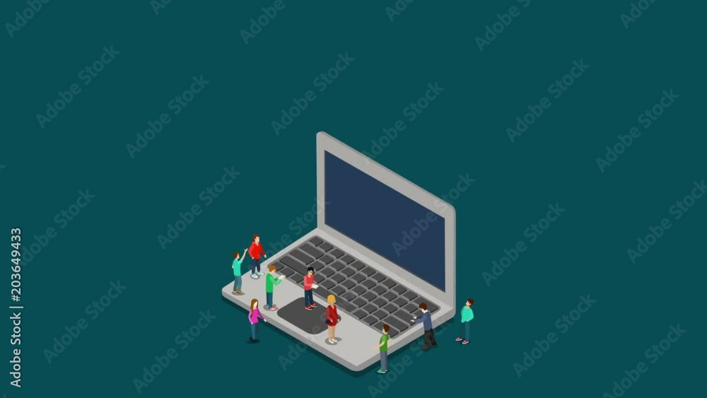 Startup launching process reveal animation. Web technology online ...
