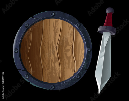 Sharp sword with shield 