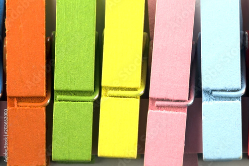 Obraz na plátně Mollette in legno colorate