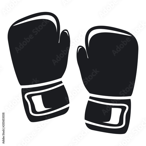 Vector illustration boxing gloves icon