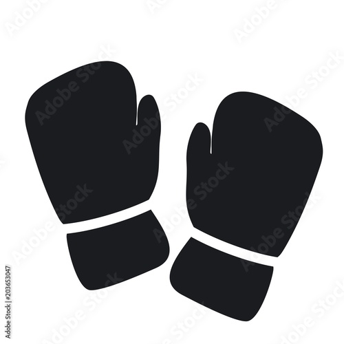 Vector illustration boxing gloves icon