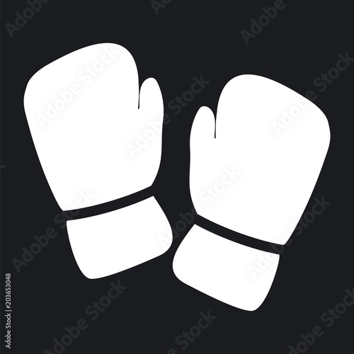 Vector illustration boxing gloves icon