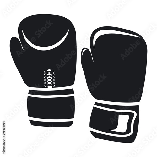 Vector illustration boxing gloves icon