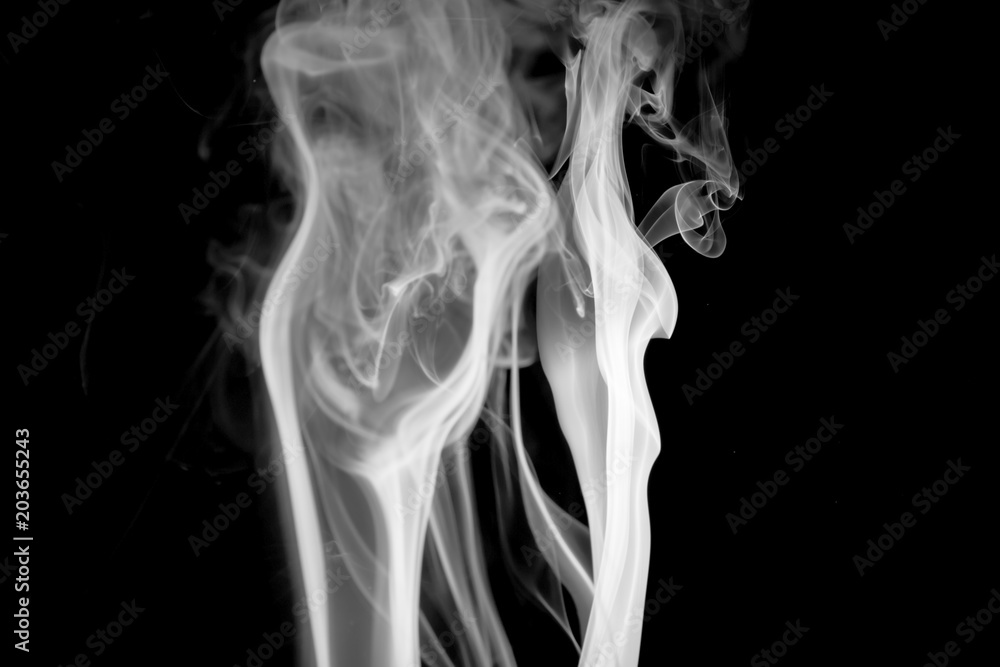 Smoke on black background Smoke on black background