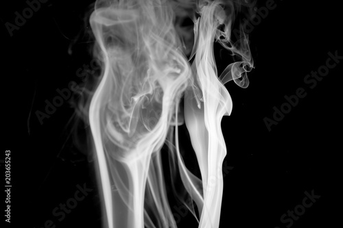 Fototapeta Naklejka Na Ścianę i Meble -  Smoke on black background