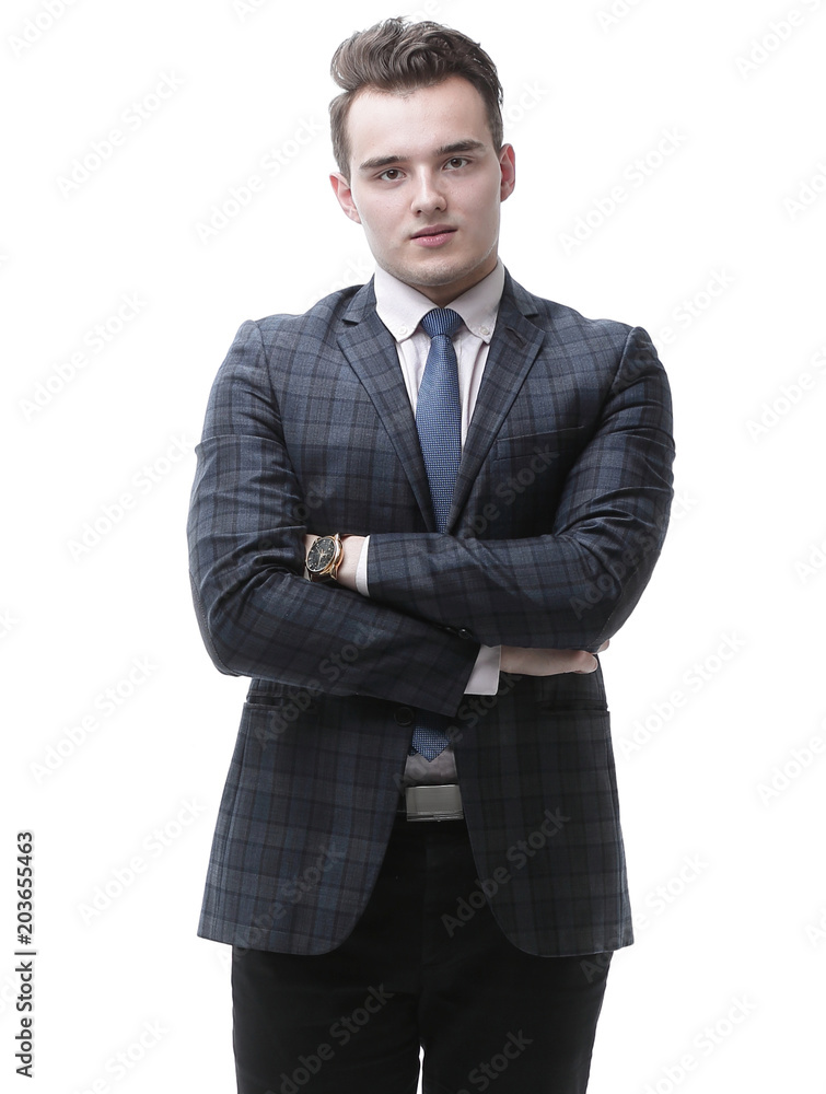 portrait in full growth. successful businessman portrait in full growth. successful businessman