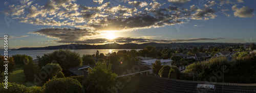 Sunset over Taupo, New Zealand