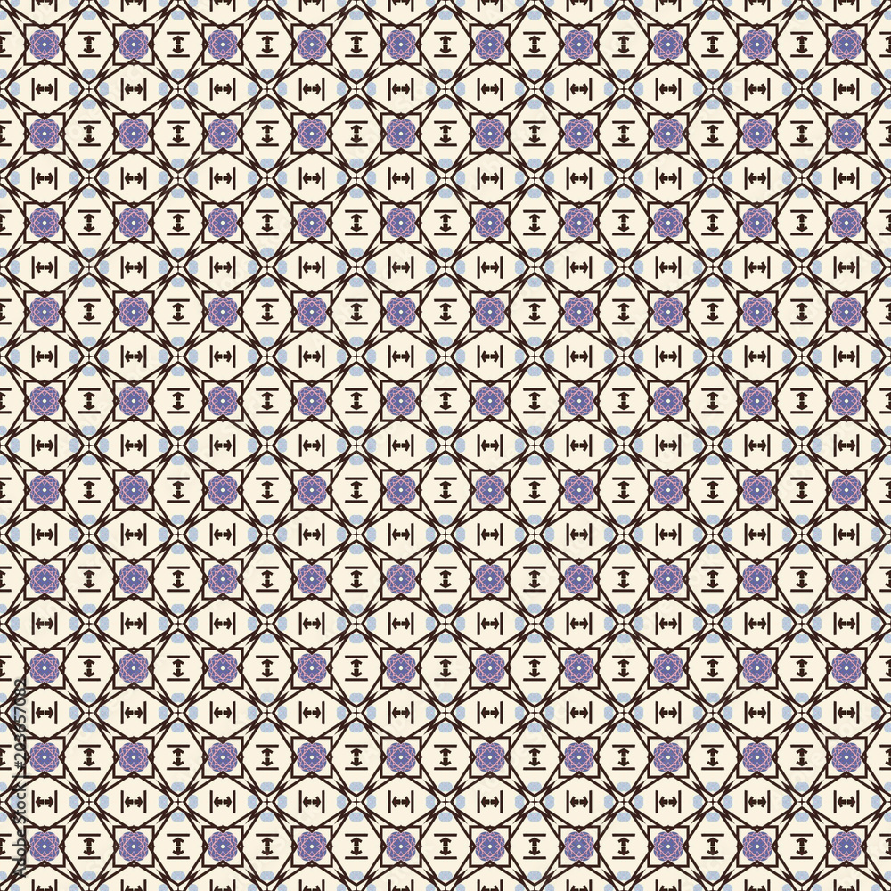 Design for printing on fabric, textile, paper, wrapper, scrapbooking. Authentic geometric background in repeat. Design for printing on fabric, textile, paper, wrapper, scrapbooking. Authentic geometric background in repeat.