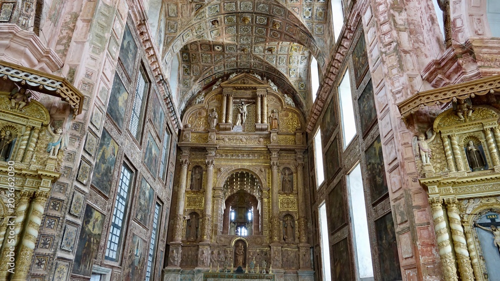 Kirchen in Old Goa, Indien