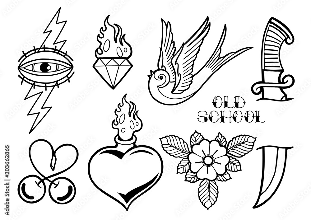 Graphic old school collection