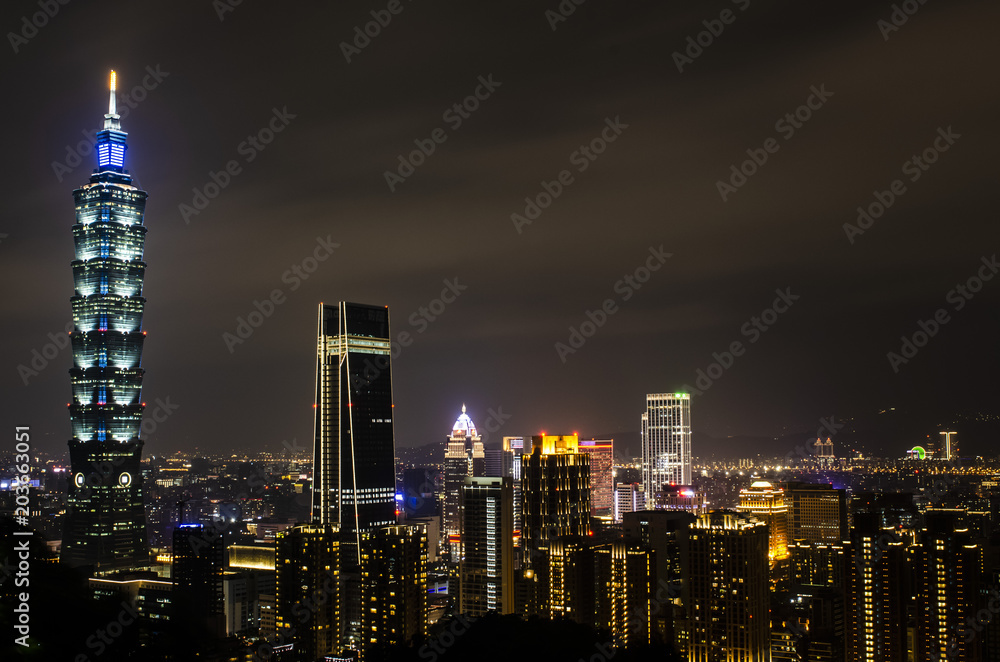 Fototapeta premium taipei nightview