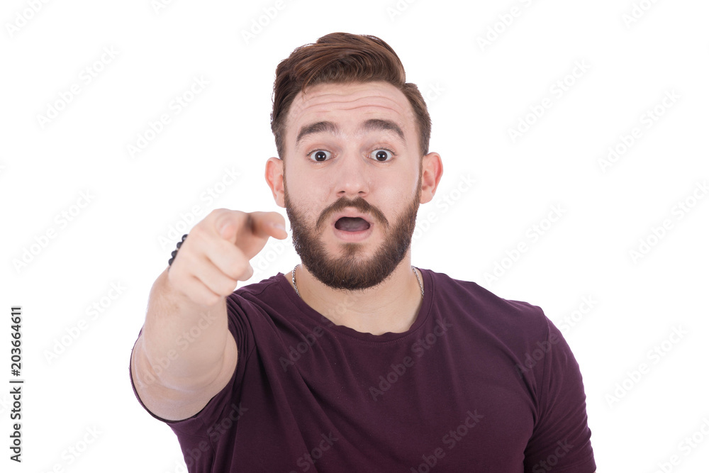 pointing surprised pointing surprised