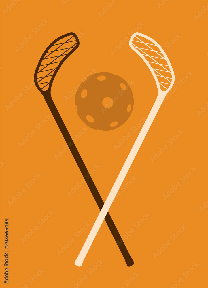 Floorball sport design Floorball sport design