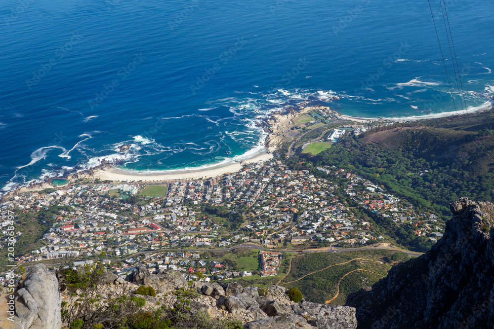 Camps Bay, Cape Town from Table Mountain Cable Car