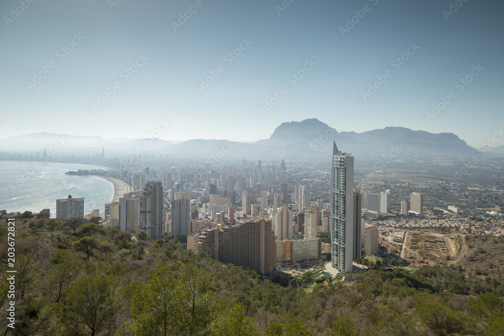 Obraz premium benidorm skyline