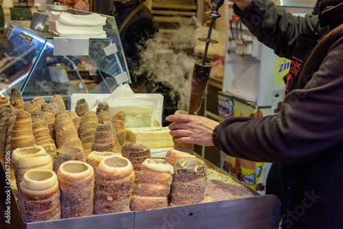 Photography Trdelnik, Sweet street food in Prague