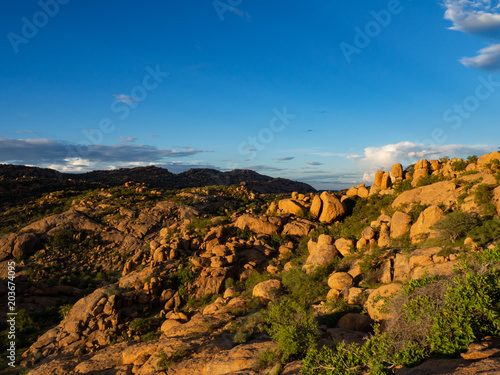 Rockformation under the Sunset  photo