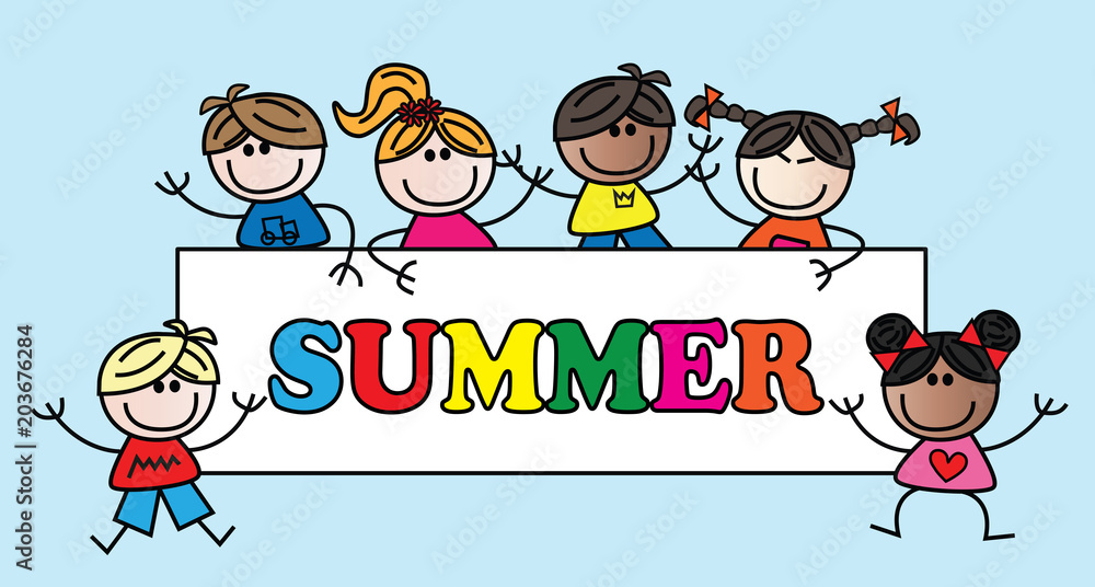 summer header mixed different mixed children summer header mixed different mixed children