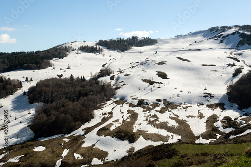 Mountains of French Pyrenees between Ascou and Camurac