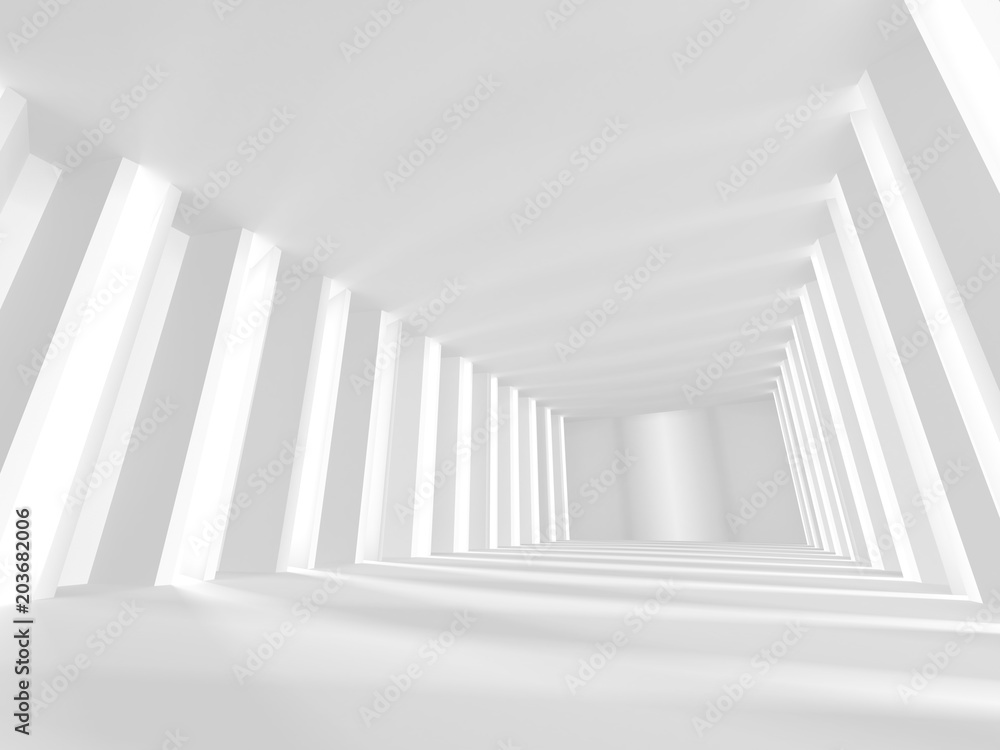 Futuristic White Architecture Design Background Futuristic White Architecture Design Background