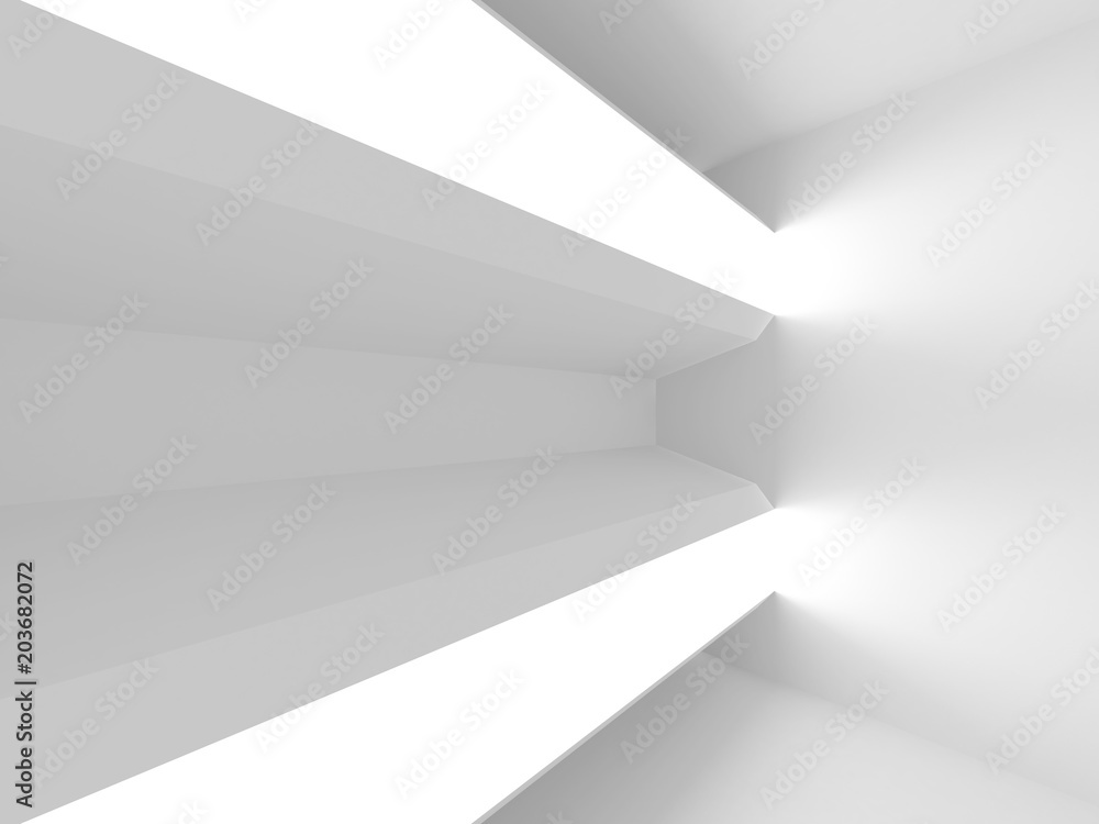 Futuristic White Architecture Design Background Futuristic White Architecture Design Background
