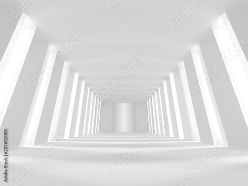 Abstract Modern White Architecture Background