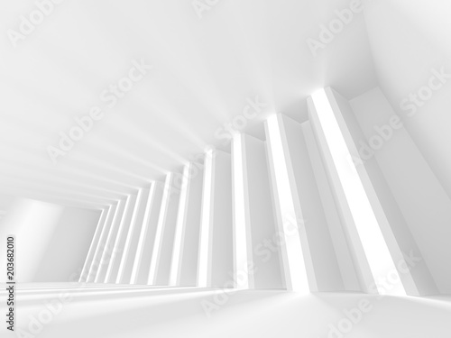 Abstract Modern White Architecture Background