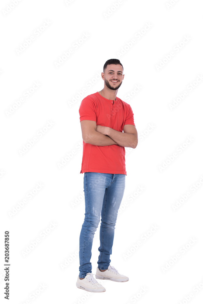 young man crossed arms young man crossed arms