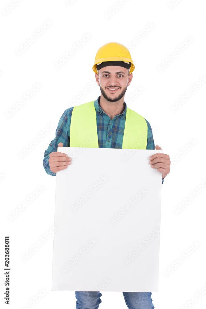 holding a billboard holding a billboard