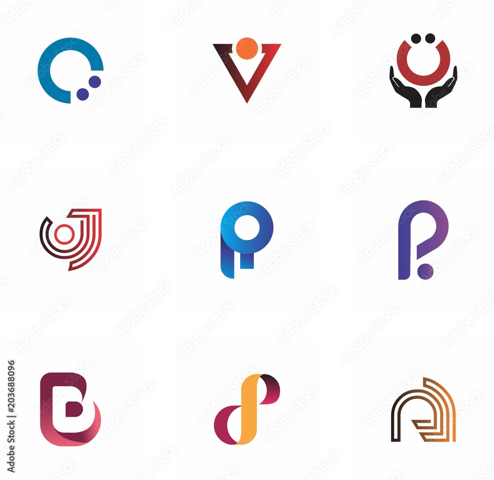 logo set design for business, symbol, abstract and decoration
logo set design for business, symbol, abstract and decoration