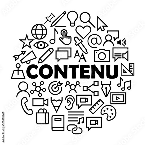Icônes CONTENU
