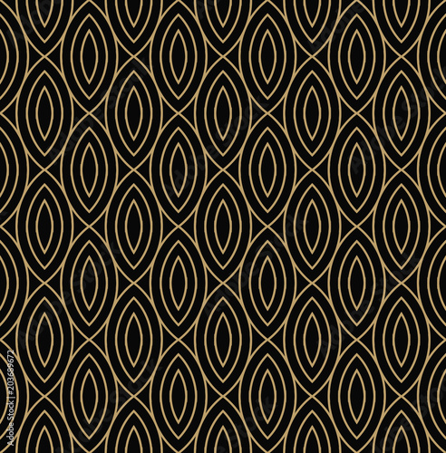 geometric line ornament seamless pattern, modern minimalist styl