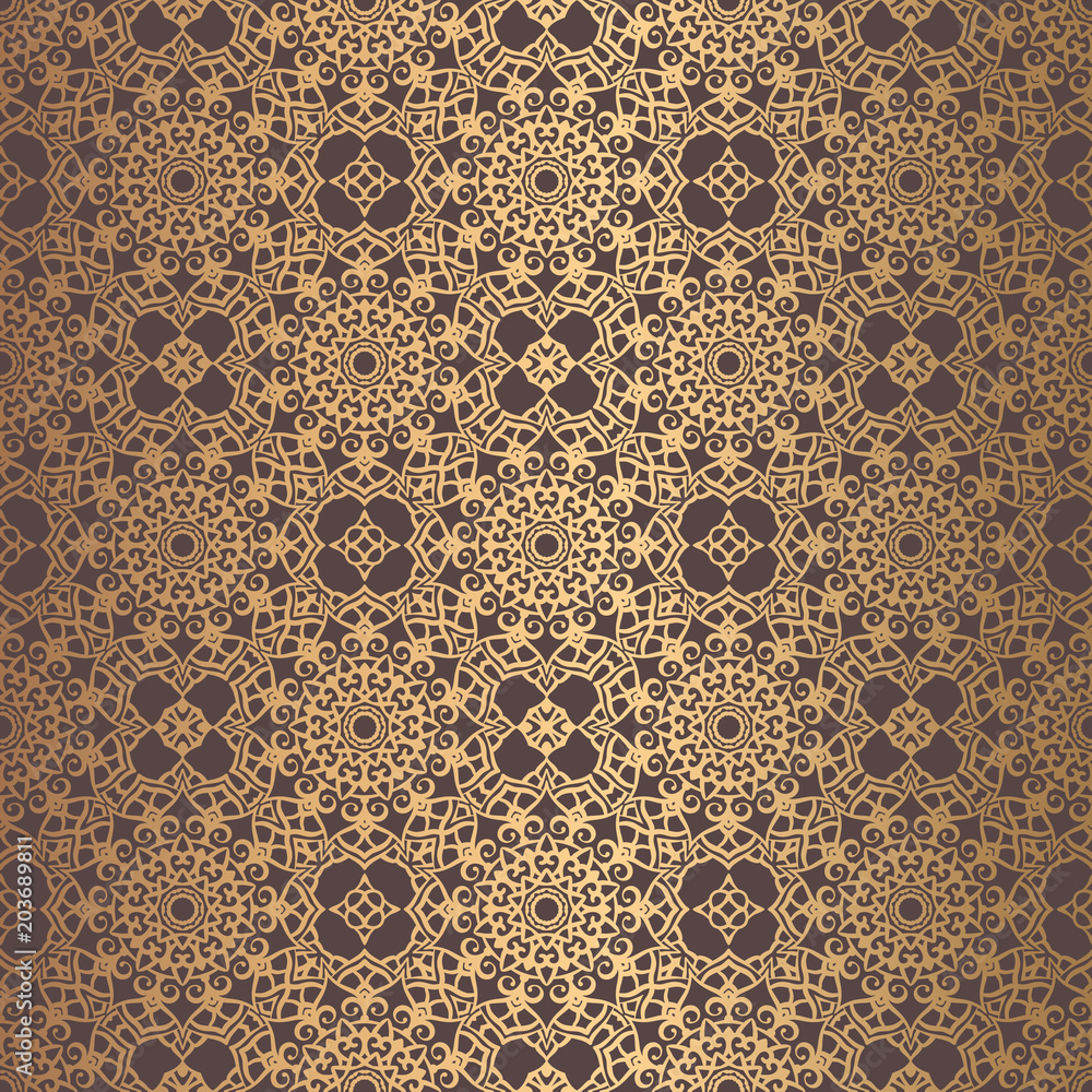 Golden Arabesque Pattern Golden Arabesque Pattern