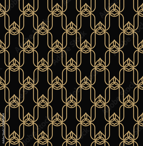 geometric line ornament seamless pattern, modern minimalist styl