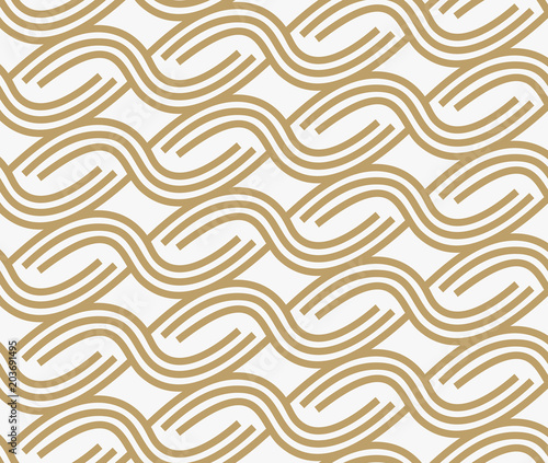 geometric line ornament seamless pattern, modern minimalist styl