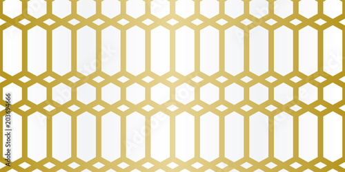 Luxury Geometric Pattern. Seamless Vector Lines. Golden Look.